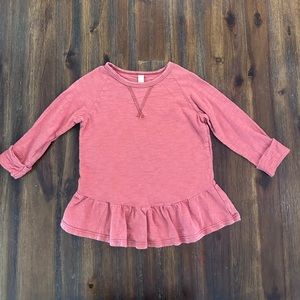 Childhoods peplum crew